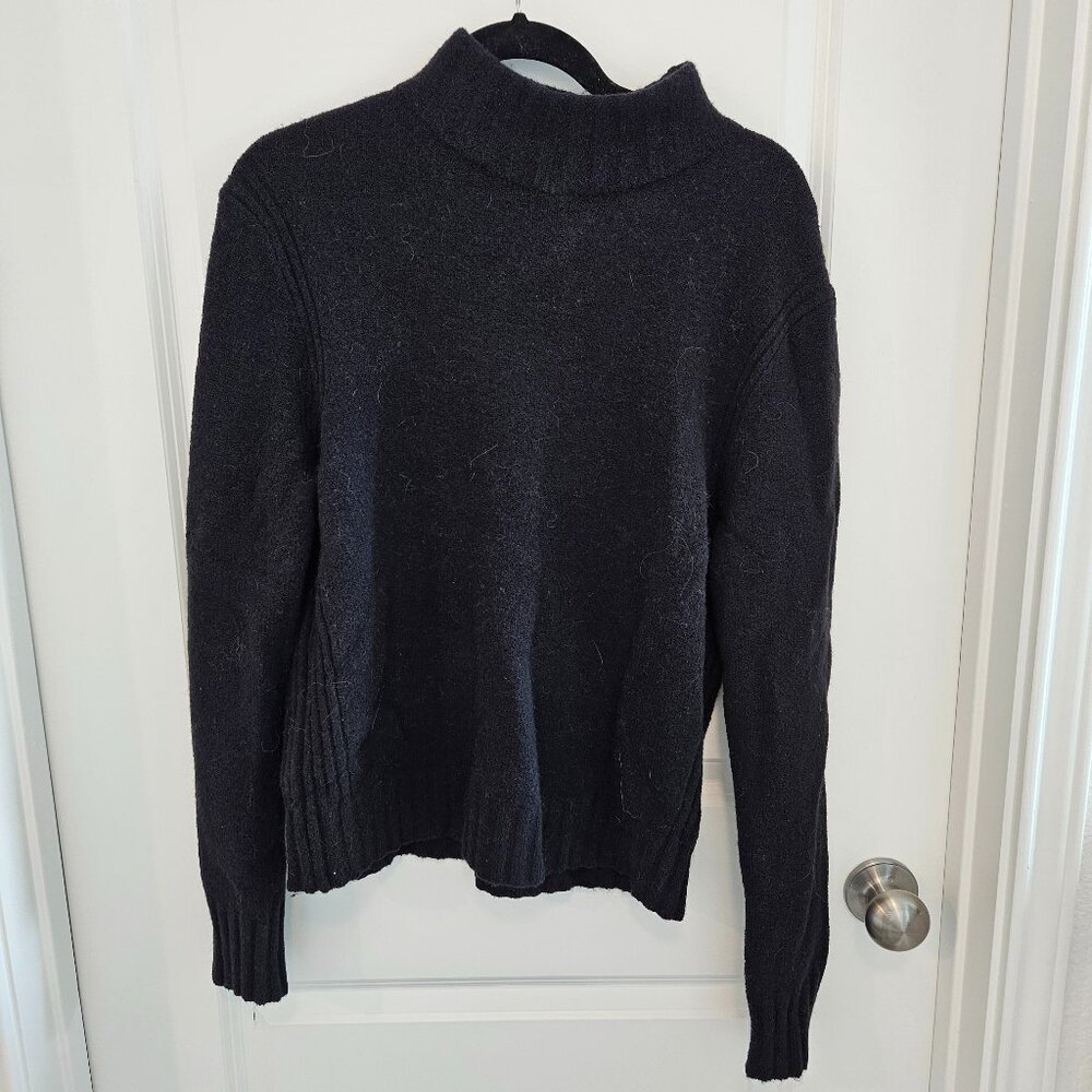J Crew Black Mock Neck Sweater